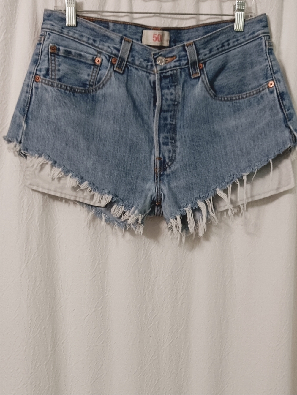 Levis 501 High-Rise Light Blue  Cutoff Shorts Size 32